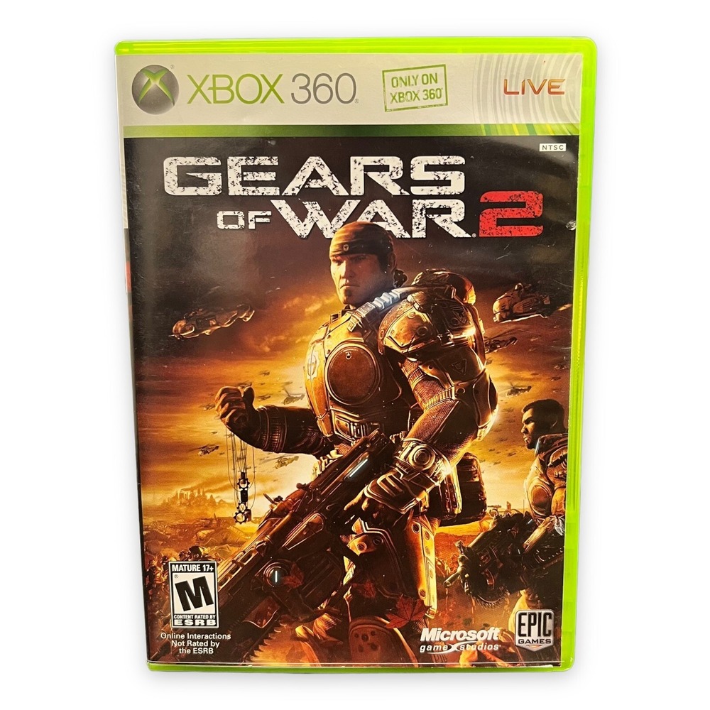 Gears of War 2‎ Xbox 360 Complete CIB Shooter Game 2008 Microsoft